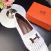 Hermes Royal Loafers In White Calfskin