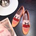 Hermes Royal Loafers In Multicolour Suede
