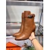 Hermes Brown Joueuse Ankle Boots