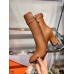 Hermes Brown Joueuse Ankle Boots
