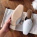 Hermes Tangeria Mule In White Calfskin Leather