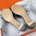 Hermes Black Epsom Oasis Sandals