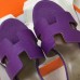 Hermes Purple Epsom Oasis Sandals