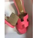Hermes Rose Lipstick Epsom Oasis Sandals