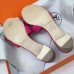 Hermes Rose Red Epsom Oasis Sandals