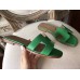 Hermes Oran Sandals In Bamboo Epsom Leather