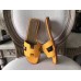 Hermes Oran Sandals In Jaune Epsom Leather