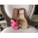 Hermes Oran Sandals In Rose Confetti Epsom Leather