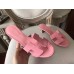 Hermes Pink Epsom Oasis Sandals