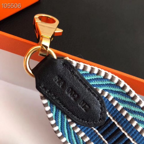 HERMES Bandouliere Sangles Caval 50MM Shoulder Strap Blue Gold  HardwareAuthentic - SANDIA EXCHANGE