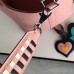 Hermes Pink Tressage Cuir 25 MM Bag Strap