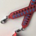 Hermes Red Tressage Cuir 25 MM Bag Strap