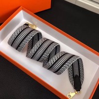 Hermes Sangle Cavale 50 mm Bag Strap White/Black Hermes Sangle Cavale 50 mm Bag Strap White/Black