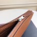 Hermes Brown Clemence Azap Zipped Wallet