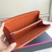 Hermes Orange Clemence Azap Zipped Wallet