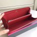 Hermes Red Clemence Azap Zipped Wallet