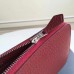 Hermes Ruby Clemence Azap Zipped Wallet