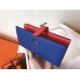 Hermes Bi-Color Epsom Bearn Wallet Electric Blue/Piment