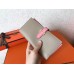 Hermes Bi-Color Epsom Bearn Wallet Grey/Pink