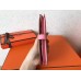 Hermes Bi-Color Epsom Bearn Wallet Grey/Pink