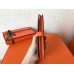 Hermes Bi-Color Epsom Bearn Wallet Malachite/Orange