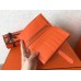 Hermes Bi-Color Epsom Bearn Wallet Malachite/Orange