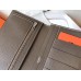 Hermes Bi-Color Epsom Bearn Wallet Black/Taupe