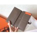 Hermes Bi-Color Epsom Bearn Wallet Ultraviolet/Taupe