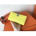 Hermes Bi-Color Epsom Bearn Wallet Soufre/Blue Lin