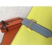 Hermes Bi-Color Epsom Bearn Wallet Soufre/Blue Lin