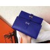 Hermes Blue Electric Epsom Bearn Gusset Wallet