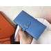 Hermes Blue Jean Epsom Bearn Gusset Wallet