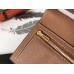 Hermes Brown Epsom Bearn Gusset Wallet