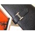 Hermes Black Epsom Bearn Gusset Wallet