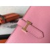 Hermes Pink Epsom Bearn Gusset Wallet