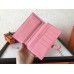 Hermes Pink Epsom Bearn Gusset Wallet