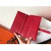 Hermes Red Epsom Bearn Gusset Wallet