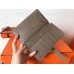 Hermes Taupe Epsom Bearn Gusset Wallet