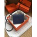 Hermes Sapphire Clic 16 Wallet With Strap