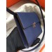 Hermes Sapphire Clic 16 Wallet With Strap