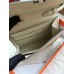 Hermes White Clic 16 Wallet With Strap