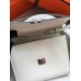 Hermes White Clic 16 Wallet With Strap