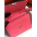 Hermes Rose Lipstick Clic 16 Wallet With Strap
