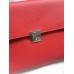 Hermes Red Clic 16 Wallet With Strap