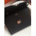 Hermes Black Clic 16 Wallet With Strap