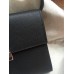 Hermes Black Clic 16 Wallet With Strap