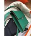 Hermes Green Clic 16 Wallet With Strap