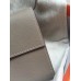 Hermes Grey Clic 16 Wallet With Strap