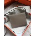 Hermes Grey Clic 16 Wallet With Strap