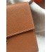 Hermes Brown Clic 16 Wallet With Strap